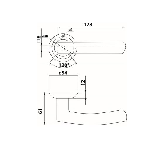 Раздельные ручки Tantos H-002-A -150-CP-WB