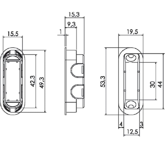 Сантехническая магнитная защелка MORELLI M1895 PG золото 9010348