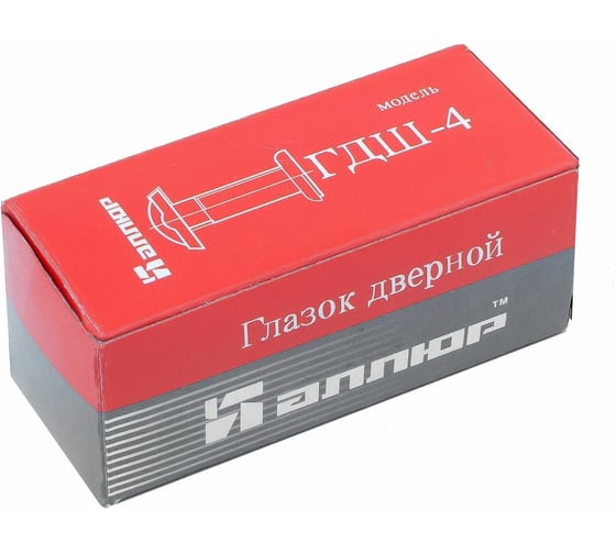 Дверной глазок Аллюр ГДШ-4 БШт 60-100 мм, d=16 мм, черный 13720