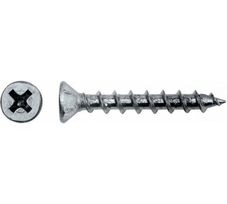 Оконный саморез STARFIX 4,1x35 мм, белый цинк, крупная резьба, острый, 200 шт. SMC1-39923-200