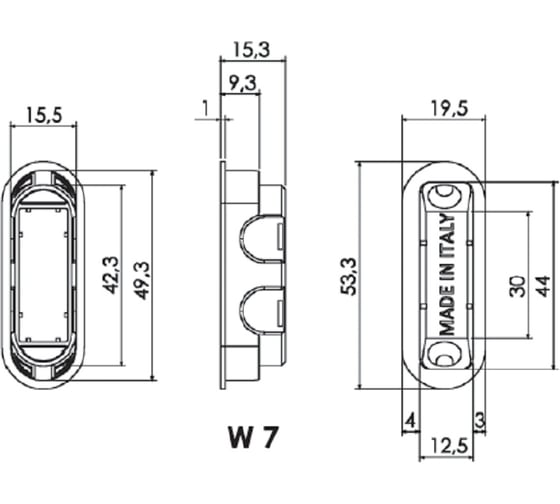 Магнитная защелка под цилиндр MORELLI M1885 PG золото 9010351