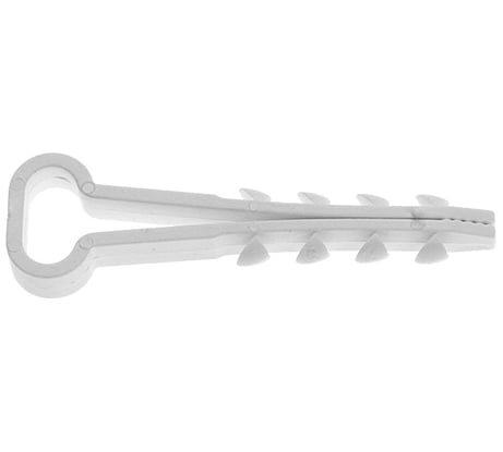 Дюбель-хомут для прямоугольного кабеля STARFIX 10x5 мм, белый, 100 шт. в пласт. контейнере SMP2-82563-100