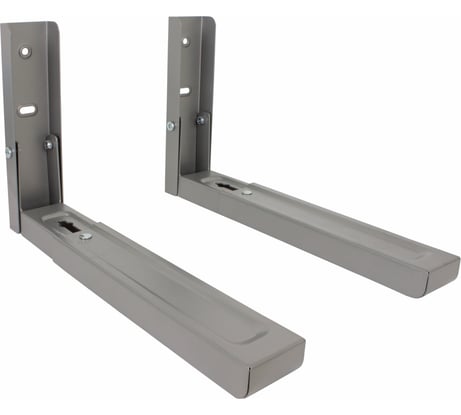 Настенный кронштейн для СВЧ Eurokitchen вылет 330-500 мм, максимальная нагрузка 35 кг, серебристый MW102G