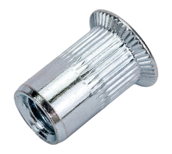 Резьбовая заклепка STARFIX М6 потайной бортик, белый цинк, 25 шт. SMZ1-61104-25