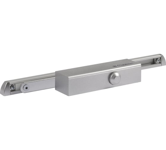 Дверной доводчик НОРА-М 820 Slider скользящая тяга, для дверей до 70 кг, серебро 18836