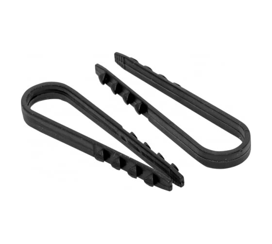 Дюбель-хомут FORTISFLEX нейлон ДХ 11-18 (ч) 100 шт. 59565 1