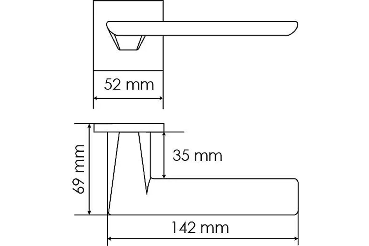 Дверная ручка MORELLI MH-51-S6 SC 