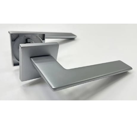 Дверная ручка MORELLI MH-51-S6 SC "Plateau" на квадратной розетке 6 мм, матовый хром 9013385