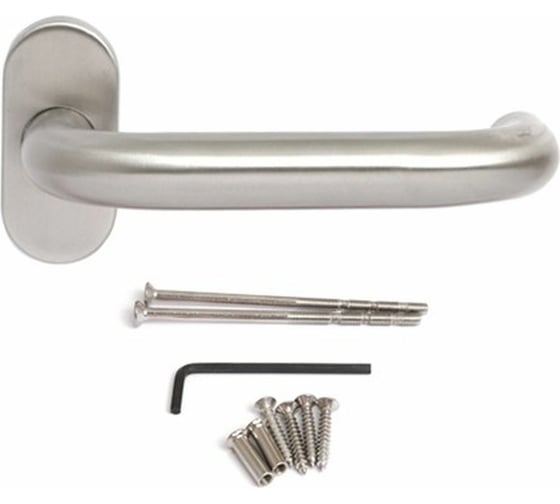 Дверная ручка на овальной розетке PALIDORE UO2203-01/8х8/INOX 98761205