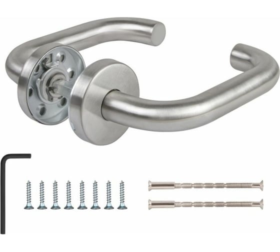 Дверная ручка на круглой розетке PALIDORE U2203/9х9/INOX 98761215