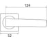 Раздельная ручка Trodos AL-02-A845 SN никель 204400 2