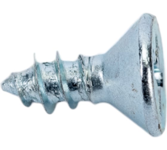 Саморез ZAMETAL 3,9x9,5 с потайной головкой, крестовой шлиц, DIN 7982, цинк, 1000 шт. ZA100619 1
