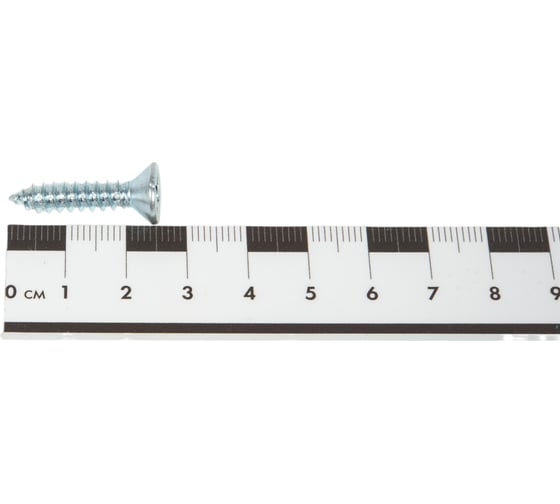 Саморез ZAMETAL 5,5x25 с потайной головкой, крестовой шлиц, DIN 7982, цинк, 1000 шт. ZA100947