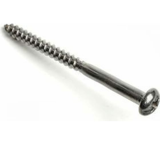 Саморез ZAMETAL 5,5x80 с полукруглой головкой, крестовой шлиц, НП/Р, DIN 7981, цинк, 100 шт. ZA100305