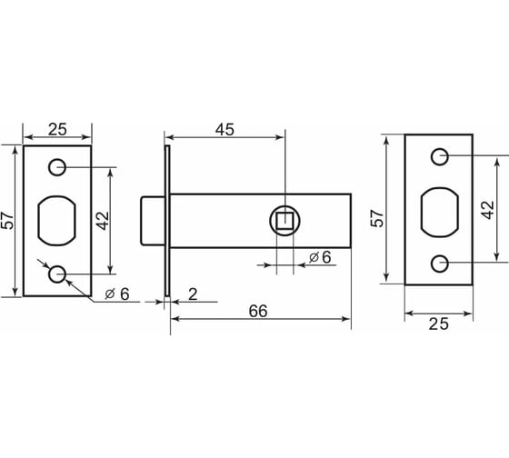 Межкомнатная задвижка Palladium 101 SN 00012146