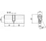 Цилиндровый механизм Palladium ZN 90 C ET AB СТ-00001178 4