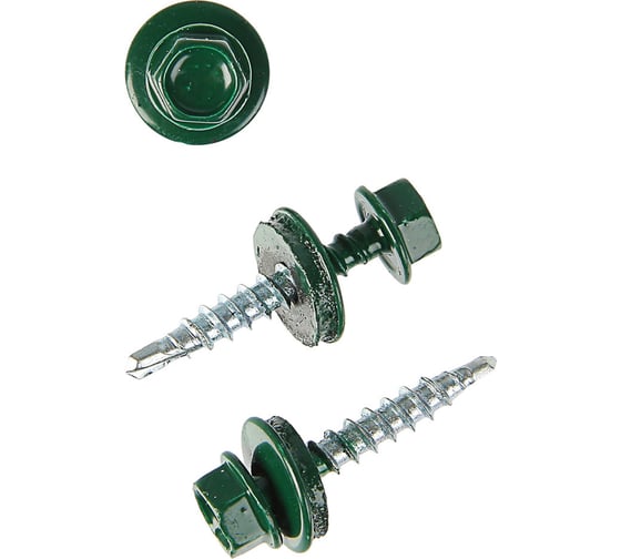 Саморез Tech-Krep КР RAL 6005 5,5x19, 1000 шт. 925706 1