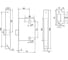 Межкомнатный замок Palladium 170 PB 00011798 5