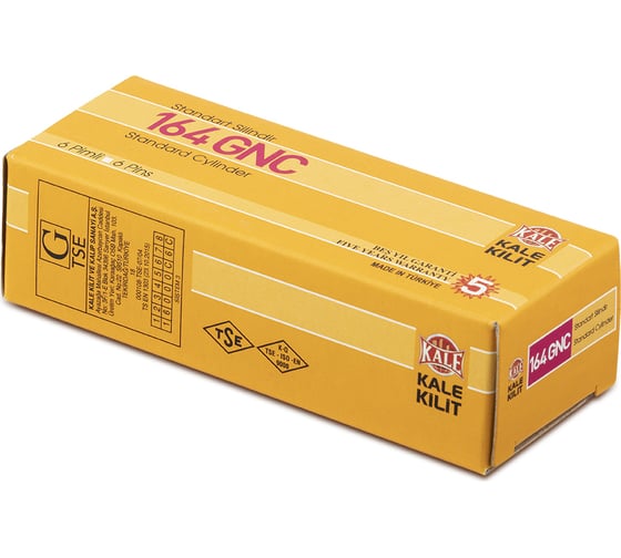Цилиндровый механизм KALE KILIT 164GNC 40+10+40:90 mm, BP, 3K, STB, к-к 164GNC00174