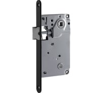 Врезная дверная защелка НОРА-М 13-90 черный 18576