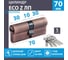 Цилиндровый механизм НОРА-М ECO Z ЛП-70 35-35 старая медь 18594 2