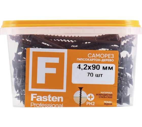 Усиленный саморез FastenPro ГД 4,2x90 70 шт. 14-0020606