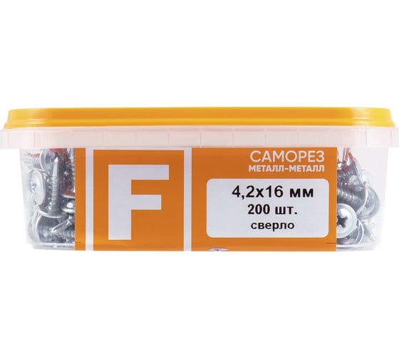 Усиленный саморез FastenPro ПШ сверло 4,2x16, 200 шт. 14-0020630