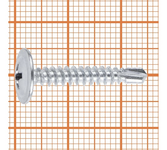Усиленный саморез FastenPro ШСММ сверло 4,2x25 1000 шт., FP-б.пл.конт. 1150 мл 14-0020637