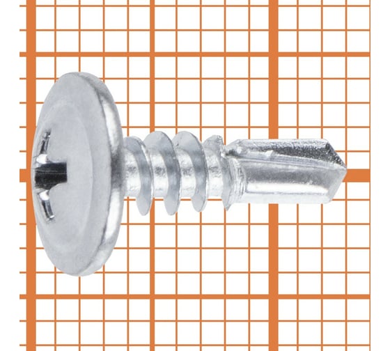 Саморез FastenPro ШСММ сверло усиленный 4,2x13 200 шт., FP-пл.конт 280 мл 14-0020629