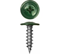 Саморез с прессшайбой STARFIX 4,2x16 мм, цинк, острый, RAL 6005 500 шт. SMC1-39904-500