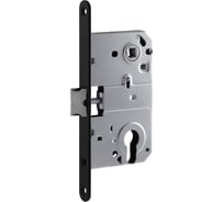 Врезной дверной замок НОРА-М М25-85 черный 18585