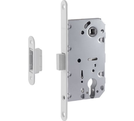 Врезной магнитный замок НОРА-М М25М-85 белый 18580