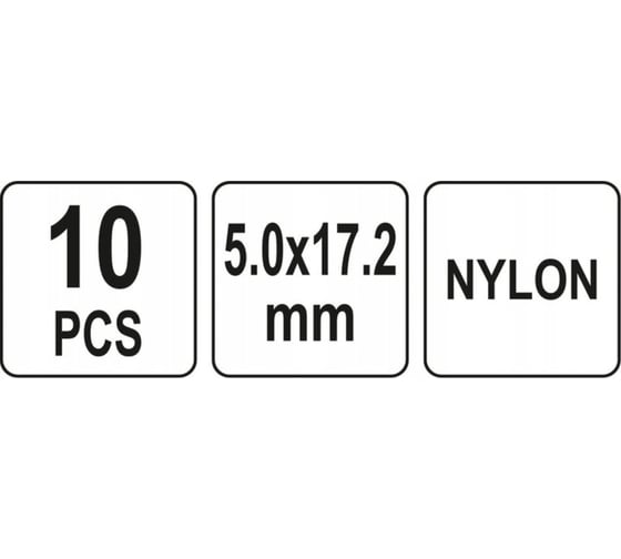 Пластиковые заклепки YATO 5,0x17,2 мм, 10 штук YT-35982 394935982 092 1