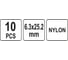 Пластиковые заклепки YATO 6,3x25,2 мм, 10 штук YT-35980 3