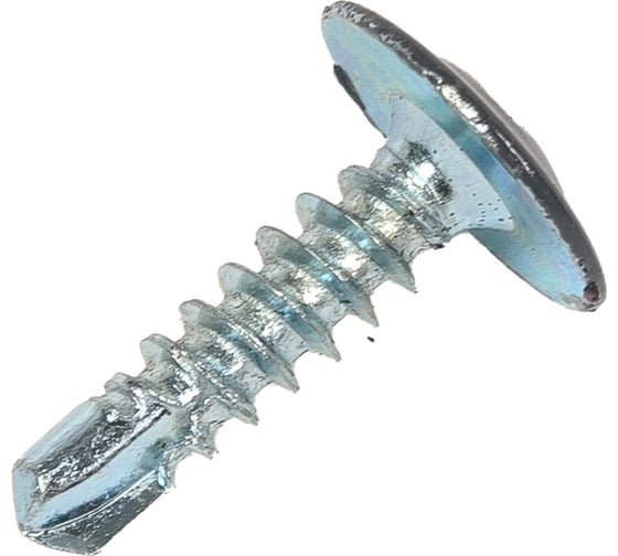 Саморез с прессшайбой STARFIX 4,2x16 мм, цинк, со сверлом, RAL 7024, 500 шт. SMC1-18700-500