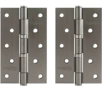 Универсальные дверные петли НОРА-М 5"-2ВВ 125x75x2,5 графит, 2 шт. 18541