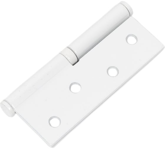 Врезные петли НОРА-М 750-4" правые 100x75x2,5 белые, 2 шт. 18486