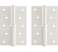 Врезные петли НОРА-М 750-5" ECO правые 120x80x2,5 белые, 2 шт. 18703