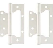Накладные петли бабочки НОРА-М 800-5" 125x75x2,5 белые, 2 шт. 18494