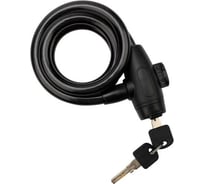 Тросовый замок для велосипедов и колясок с ключом Четыре сезона 100 см, черный 79-0306