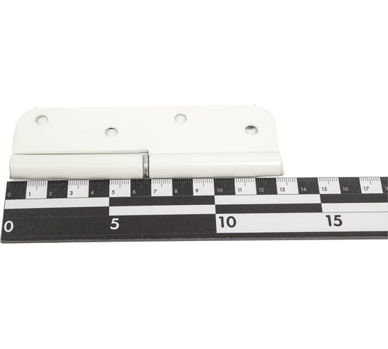 Накладная петля Скобис ПН 130 правая, белая, 40 шт. 4680016800434