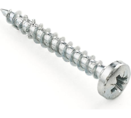 Саморез Гвозdeck белый цинк, 4.5х20, сфера, 500 шт. 20144520WHPZWG0