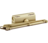 Дверной доводчик НОРА-М ISPARUS 440 морозостойкий, для дверей от 80 до 140 кг, золото 18344