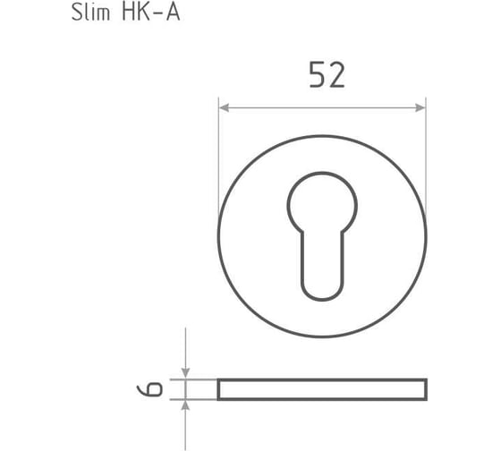 Декоративная накладка НОРА-М НК-A Slim белая 18657