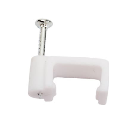 Скоба для кабеля HLT плоская, 10 мм, уп. 100 шт. 4670042796399