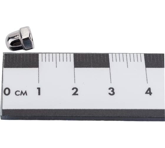Колпачковая гайка Bohrer М4 нерж. сталь А2, DIN 1587, 100 шт. DIN1587-А2-4/100
