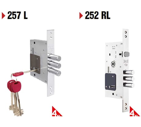 Мастер-комплект сувальдных замков KALE KILIT 85BS60, 28CP, 5K (75 мм), w/o SP, w/o Ros, STB 252RLT00004