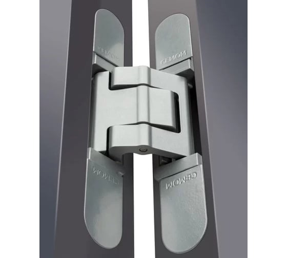 Дверная скрытая петля Cemom Moatti универсальная, 3D, 200x32/37 мм, 130 кг, CEM0130.01/MP 1
