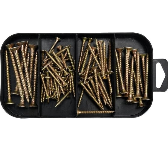 Набор крепежа YATO шурупы и дюбели, 170 предметов, пластиковый кейс YT-36503 1