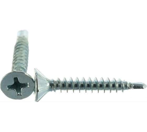 Оконный саморез STARFIX 3.9x16 мм, белый цинк, со сверлом, 3000 шт. SMC3-80879-3000 1